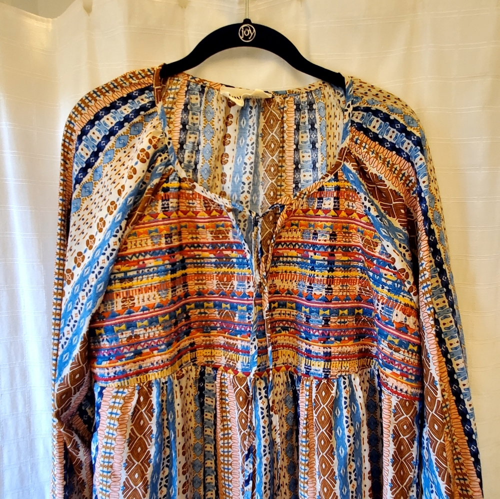 Savanna Jane XL Colorful Patterned Pleasant Blouse, Good Condition - Picture 4 of 7